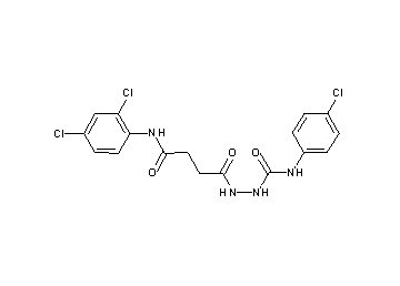 N-(4-chlorophenyl)-2-{4-[(2,4-dichlorophenyl)amino]-4-oxobutanoyl}hydrazinecarboxamide