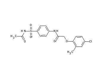 N-{4-[(acetylamino)sulfonyl]phenyl}-2-(4-chloro-2-methylphenoxy)acetamide