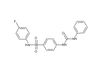 4-[(anilinocarbonyl)amino]-N-(4-fluorophenyl)benzenesulfonamide
