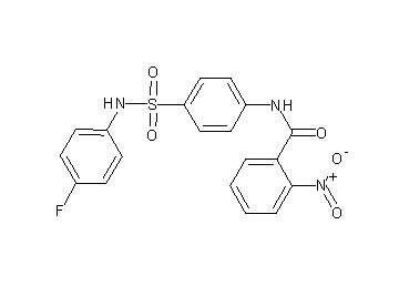 N-(4-{[(4-fluorophenyl)amino]sulfonyl}phenyl)-2-nitrobenzamide