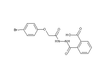 2-({2-[(4-bromophenoxy)acetyl]hydrazino}carbonyl)benzoic acid