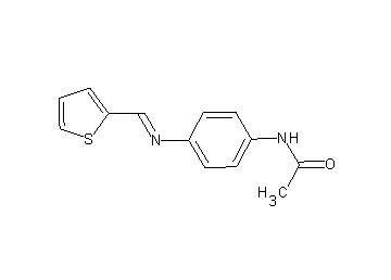N-{4-[(2-thienylmethylene)amino]phenyl}acetamide