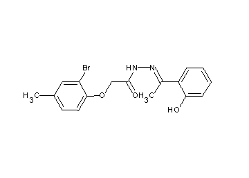 2-(2-bromo-4-methylphenoxy)-N'-[1-(2-hydroxyphenyl)ethylidene]acetohydrazide