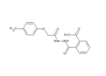 2-({2-[(4-methylphenoxy)acetyl]hydrazino}carbonyl)benzoic acid