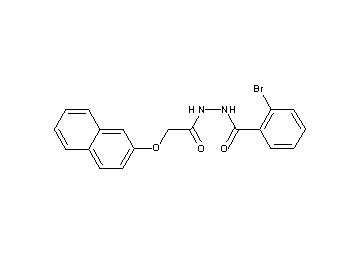 2-bromo-N'-[(2-naphthyloxy)acetyl]benzohydrazide