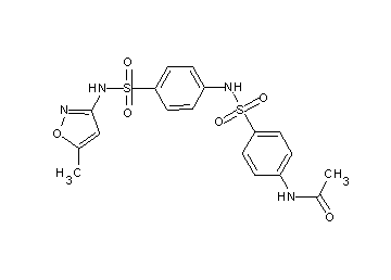N-(4-{[(4-{[(5-methyl-3-isoxazolyl)amino]sulfonyl}phenyl)amino]sulfonyl}phenyl)acetamide