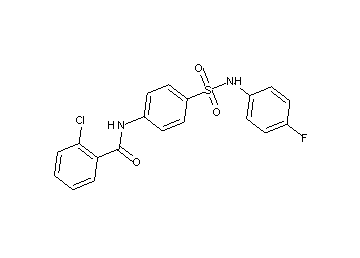 2-chloro-N-(4-{[(4-fluorophenyl)amino]sulfonyl}phenyl)benzamide