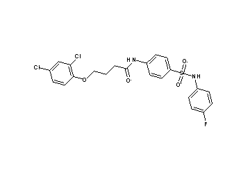 4-(2,4-dichlorophenoxy)-N-(4-{[(4-fluorophenyl)amino]sulfonyl}phenyl)butanamide