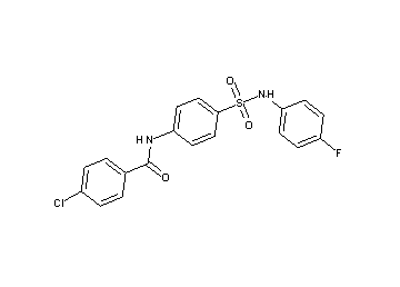 4-chloro-N-(4-{[(4-fluorophenyl)amino]sulfonyl}phenyl)benzamide