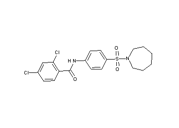 N-[4-(1-azepanylsulfonyl)phenyl]-2,4-dichlorobenzamide