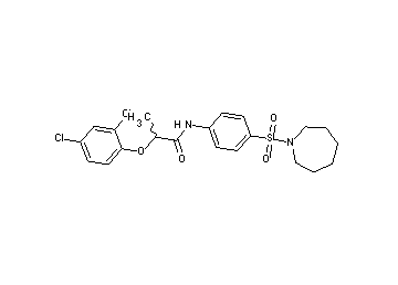 N-[4-(1-azepanylsulfonyl)phenyl]-2-(2,4-dichlorophenoxy)propanamide