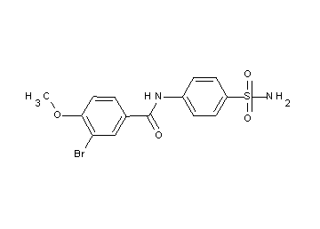 N-[4-(aminosulfonyl)phenyl]-3-bromo-4-methoxybenzamide