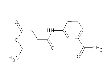 ethyl 4-[(3-acetylphenyl)amino]-4-oxobutanoate