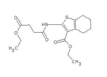 ethyl 2-[(4-ethoxy-4-oxobutanoyl)amino]-4,5,6,7-tetrahydro-1-benzothiophene-3-carboxylate