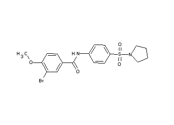 3-bromo-4-methoxy-N-[4-(1-pyrrolidinylsulfonyl)phenyl]benzamide