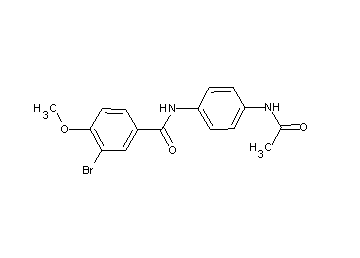 N-[4-(acetylamino)phenyl]-3-bromo-4-methoxybenzamide