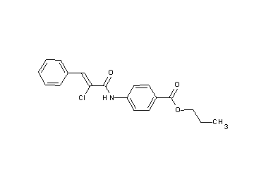 propyl 4-[(2-chloro-3-phenylacryloyl)amino]benzoate