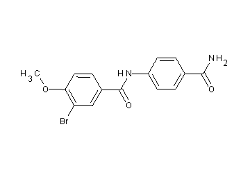N-[4-(aminocarbonyl)phenyl]-3-bromo-4-methoxybenzamide