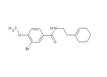 3-bromo-N-[2-(1-cyclohexen-1-yl)ethyl]-4-methoxybenzamide