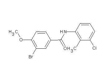 3-bromo-N-(3-chloro-2-methylphenyl)-4-methoxybenzamide