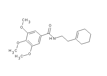 N-[2-(1-cyclohexen-1-yl)ethyl]-3,4,5-trimethoxybenzamide - Click Image to Close