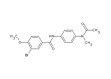 N-{4-[acetyl(methyl)amino]phenyl}-3-bromo-4-methoxybenzamide