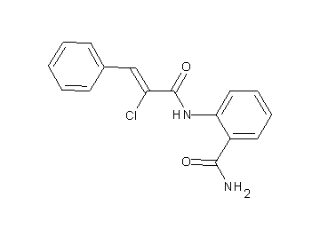 2-[(2-chloro-3-phenylacryloyl)amino]benzamide