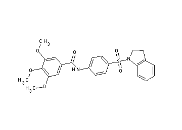 N-[4-(2,3-dihydro-1H-indol-1-ylsulfonyl)phenyl]-3,4,5-trimethoxybenzamide