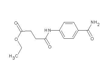 ethyl 4-{[4-(aminocarbonyl)phenyl]amino}-4-oxobutanoate
