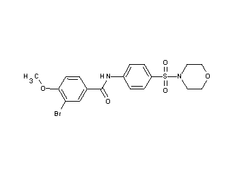 3-bromo-4-methoxy-N-[4-(4-morpholinylsulfonyl)phenyl]benzamide