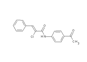 N-(4-acetylphenyl)-2-chloro-3-phenylacrylamide - Click Image to Close