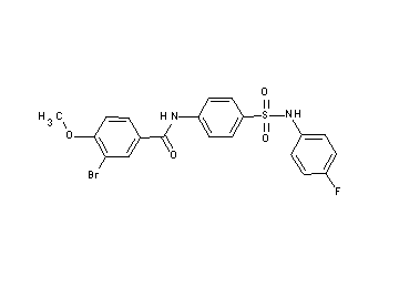3-bromo-N-(4-{[(4-fluorophenyl)amino]sulfonyl}phenyl)-4-methoxybenzamide