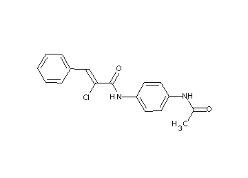 N-[4-(acetylamino)phenyl]-2-chloro-3-phenylacrylamide