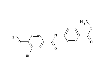 methyl 4-[(3-bromo-4-methoxybenzoyl)amino]benzoate
