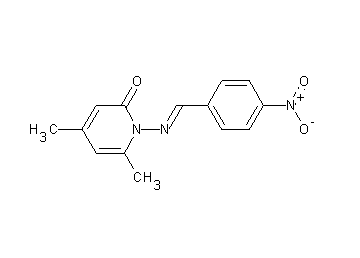 4,6-dimethyl-1-[(4-nitrobenzylidene)amino]-2(1H)-pyridinone