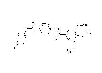 N-(4-{[(4-fluorophenyl)amino]sulfonyl}phenyl)-3,4,5-trimethoxybenzamide