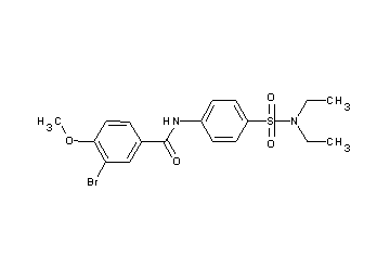3-bromo-N-{4-[(diethylamino)sulfonyl]phenyl}-4-methoxybenzamide