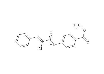 methyl 4-[(2-chloro-3-phenylacryloyl)amino]benzoate