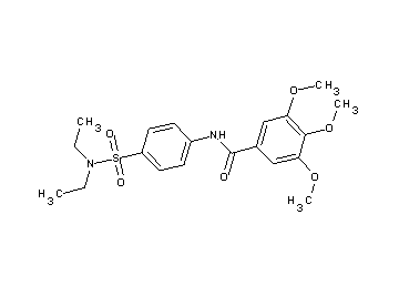 N-{4-[(diethylamino)sulfonyl]phenyl}-3,4,5-trimethoxybenzamide