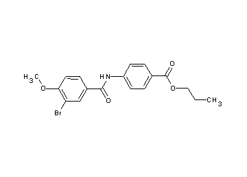 propyl 4-[(3-bromo-4-methoxybenzoyl)amino]benzoate