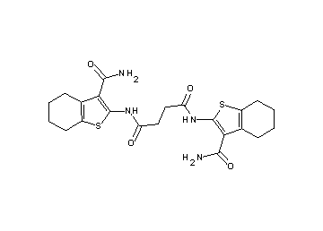 N,N'-bis[3-(aminocarbonyl)-4,5,6,7-tetrahydro-1-benzothien-2-yl]succinamide