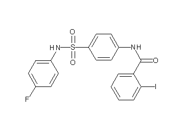 N-(4-{[(4-fluorophenyl)amino]sulfonyl}phenyl)-2-iodobenzamide