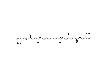4,4'-[(1,6-dioxo-1,6-hexanediyl)bis(2,1-hydrazinediyl)]bis(N-benzyl-4-oxobutanamide)