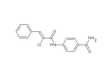 4-[(2-chloro-3-phenylacryloyl)amino]benzamide