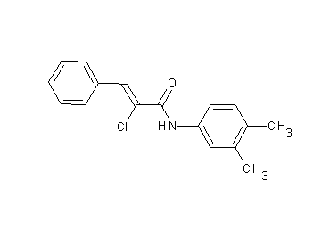 2-chloro-N-(3,4-dimethylphenyl)-3-phenylacrylamide