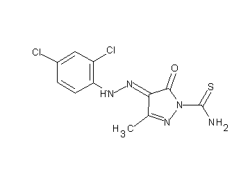 4-[(2,4-dichlorophenyl)hydrazono]-3-methyl-5-oxo-4,5-dihydro-1H-pyrazole-1-carbothioamide