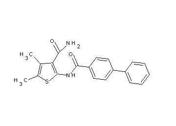 2-[(4-biphenylylcarbonyl)amino]-4,5-dimethyl-3-thiophenecarboxamide