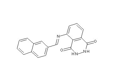 5-[(2-naphthylmethylene)amino]-2,3-dihydro-1,4-phthalazinedione