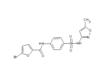 5-bromo-N-(4-{[(5-methyl-3-isoxazolyl)amino]sulfonyl}phenyl)-2-furamide