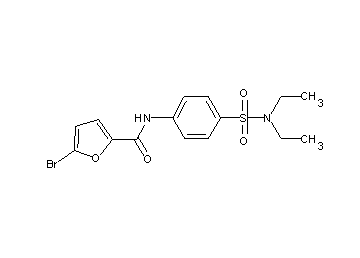 5-bromo-N-{4-[(diethylamino)sulfonyl]phenyl}-2-furamide - Click Image to Close
